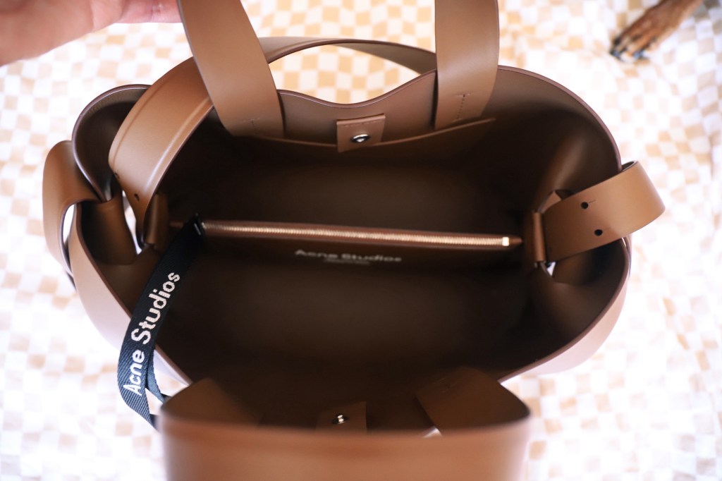 Acne Studios Musubi Tote - Camel Brown - Interior - Empty